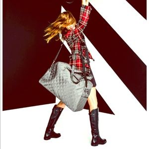 Quilted Weekender Duffle Bag